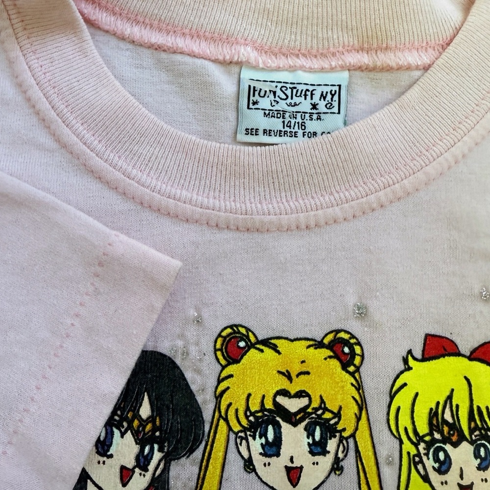 Vintage 90s Dead Stock 1995 Sailor Moon Anime Single Stitch Tshirt - Picture 2 of 10